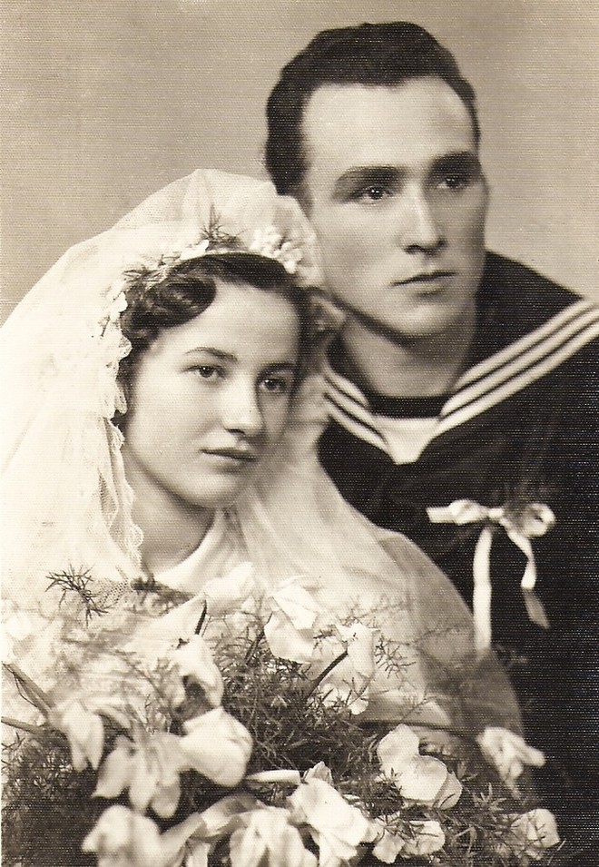 na zdjęciu Krystyna i Jerzy z 1954 r.