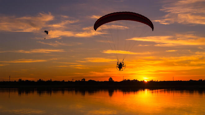 Sunset Paragliding