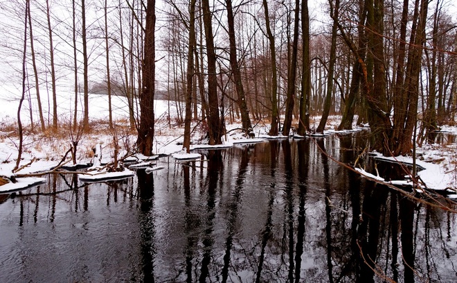 zimowa rzeka