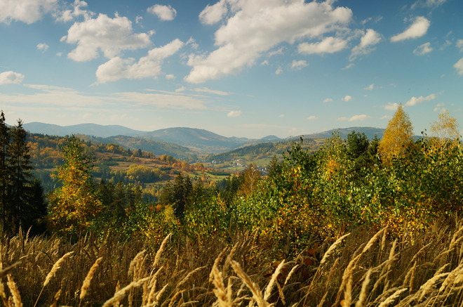 gdzieś nad Rycerką Dolną i Solą