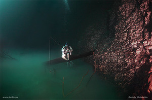 Podwodna rzeka na zdjęciach  Anatolego Beloshchina